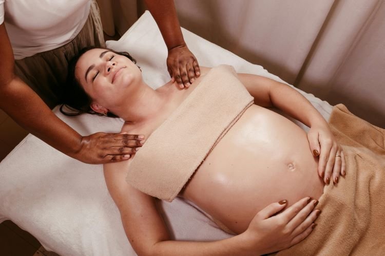 Prenatal massage at 3 Sisters SPA in San Pedro, Belize