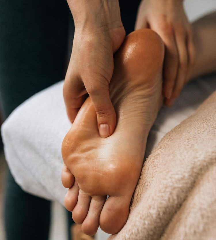 Reflexology treatment at 3 Sisters SPA in San Pedro, Belize